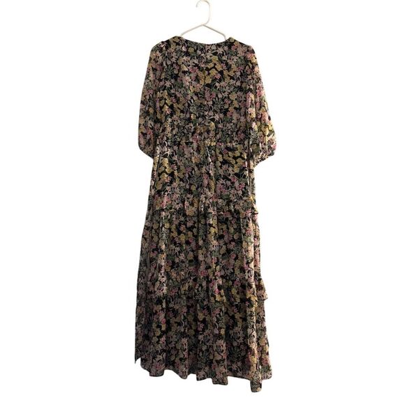 Taylor Women's Floral Tiered Maxi Dress Size 6 Multicolor Wedding - Picture 2 of 6
